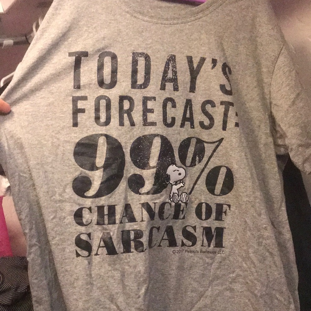 Snoopy sarcasm shirt